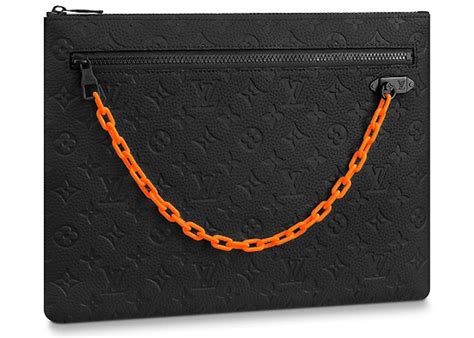 Louis Vuitton A4 Pouch Monogram Absolute Black 